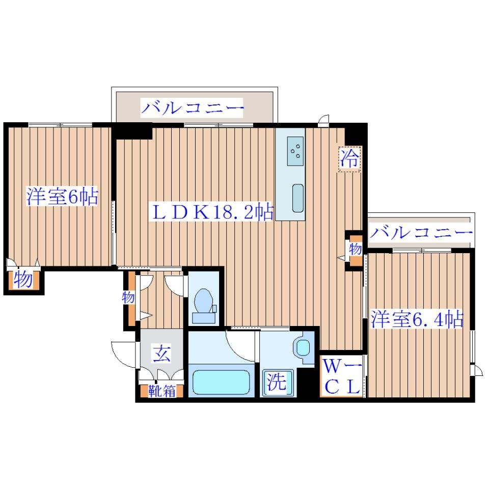 シャーメゾン小田原3丁目301間取り図